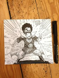 oTTami - Dessin original de l'Inktober 2019 : Mr Satan, Hercule ! - Illustration originale