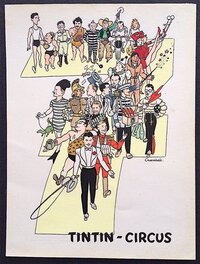 François Craenhals - Tintin - Circus - Illustration originale