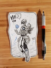 Dessin original de l'Inktober 2018 : Nox de la série Wakfu