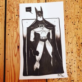 oTTami - Dessin original de l'Inktober 2019 : Batman - Illustration originale