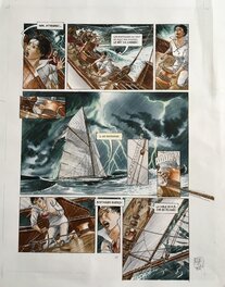 Christophe Dubois - La ballade de Magdanella - Tome 1 la stratégie du poisson flûte - Le Lombard - Planche originale