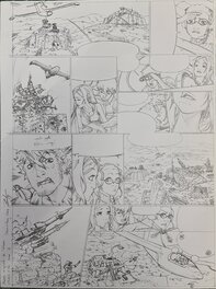 Pierre-Mony Chan - Cross-Fire Tome 6 double page 1/2 - Planche originale