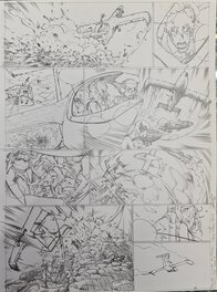 Pierre-Mony Chan - Cross Fire Tome 6 double page 2/2 - Planche originale