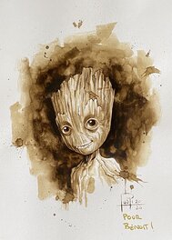 Juapi - Baby Groot - Illustration originale