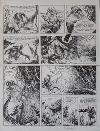 William Vance - Bruno Brazil - Commando Caïman - Planche originale