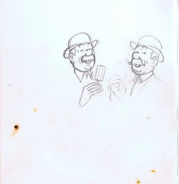 Studios Hergé - Dupond et Dupont - Planche originale