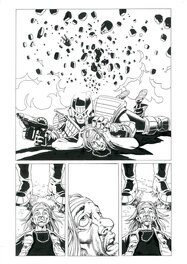 Paul Marshall - Judge Dredd Megazine 4.06 Judge Dredd - Who killed Jon Lenin? page 13 - Planche originale