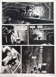 Christophe Blain - 2003 - Donjon : Une jeunesse qui s'enfuit - Planche originale