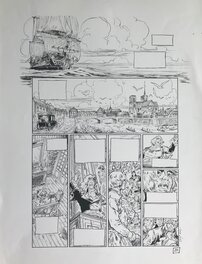 Tirage N&B grand format de la planche encrée Tirage N&B grand format de la planche encrée