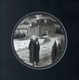 Charles Addams - Dracula by Charles Addams - Illustration originale