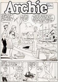 Bob Montana - Pep #32 splash by Bob Montana - Planche originale