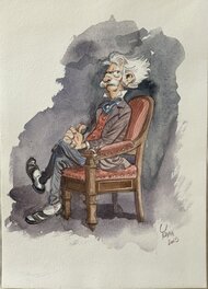 Yoann - Comte de Champignac - Spirou - Original Illustration