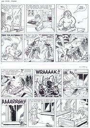 Dirk Stallaert - Plankgas en plastronneke 4 - originele pagina - Wraak - Comic Strip