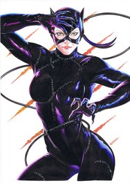 Edson Novaes - Catwoman par Novaes - Illustration originale
