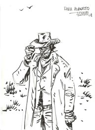 Jesús Alonso Iglesias - Cowboy - Illustration originale