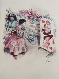 René Follet - Alice - Illustration originale