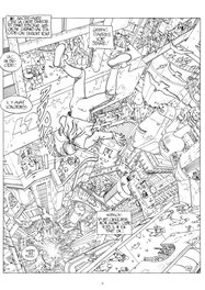 Planche 2 du cycle de l'Incal, avec une mise en page grandiose