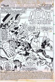 Sal Buscema - Nova 11 TItle Splash, 1977 - Œuvre originale