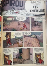 Couverture du n° 861 du journal Spirou (14 octobre 1954)