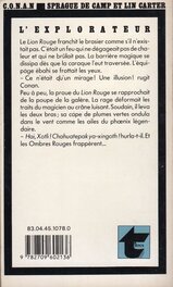 4Ème Plat du Livre de Sprague de Camp et Lin Carter pour Conan L'Explorateur - Titres SF N°65 de 1983 .