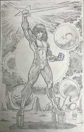 Tone Rodriguez - Kiss COVER PENCIL ART KISS SOLO IDW COMIC The Starchild - Couverture originale