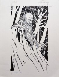 Christophe Chabouté - Le sorcier - Illustration originale