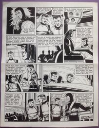 Comic Strip - Giordan Planche Originale 10 de Meteor 90 La Terre est Folle - Bd Artima 1960