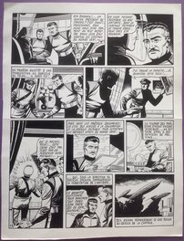 Comic Strip - Giordan Planche Originale 12 de Meteor 90 La Terre est Folle - Bd Artima 1960