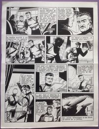 Giordan Planche Originale 12 de Meteor 90 La Terre est Folle - Bd Artima 1960