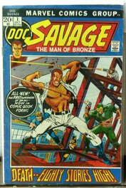 Le Doc par John Buscema couv de "Doc Savage 1" (1972)