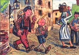Toni Radev - Portugese-Inspiré par Hergé - Illustration originale