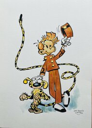 Thomas Frisano - Spirou et Marsupilami - Original Illustration