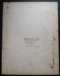 Le Dos de La Couverture du N°9 avec Tampon , au Format : 25 X 32,5 Cm .