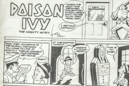 Gil Fox - Poison Ivy. Feature Comics 55 - Planche originale