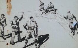 Fred Guardineer - Ball four - Planche originale