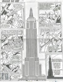 Eduardo Barreto - Empire State Building 32 cent Postal Stamp Art - Comic Strip