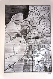 Adrien Floch - Hommage à Sky Doll - Original Illustration