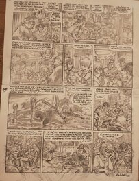 François Walthéry - Natacha 23 crayonné planche 10 - Planche originale