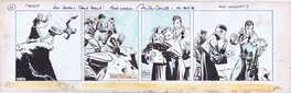 Milton Caniff - Terry and the Pirates 10/22/38 by Milton Caniff - Wordless - Planche originale