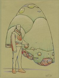 Moebius - The egg - Illustration originale
