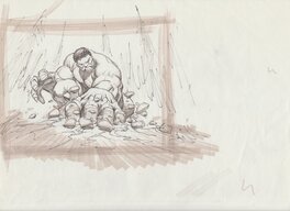 Dale Keown - Hulk - Original art