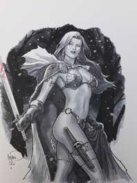 Paul Renaud - Red Sonja - Original Illustration