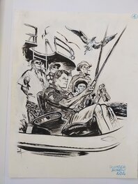 René Follet - Money - Illustration originale