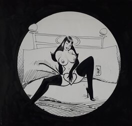 Jordi Bernet - In bed with Clara - Original Illustration