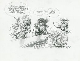 Bar2 - Joe Bar Team au comptoir - Original art