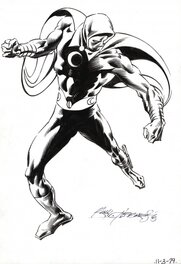 Rudy Nebres - Moon knight, "pin up" - Illustration originale