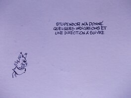 Au verso : recherche pour un album en cours de création. Au verso : recherche pour un album en cours de création.