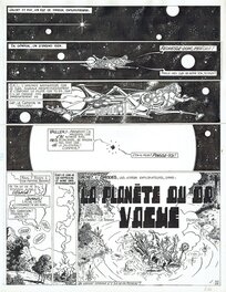 Dominique Hé - Metal Hurlant - Planete Dr Vache - Planche originale