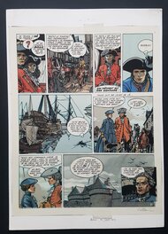 Patrice Pellerin - L'épervier - Le Trépassé de Kermellec - mise en couleur planche 38 - Œuvre originale