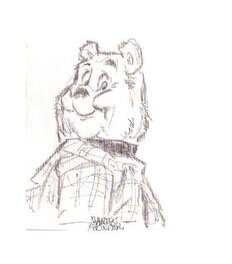 Marten Toonder - Sketch Olivier B. Bommel - Original Illustration